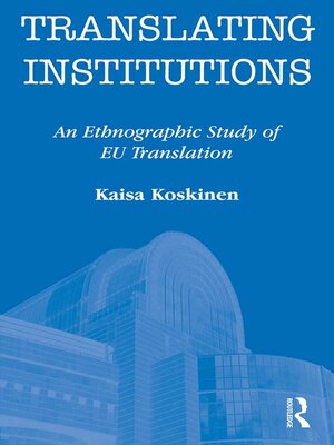 cover image of Translating Institutions